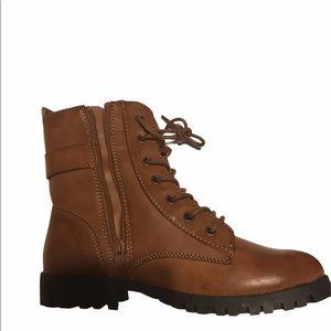 SO Broccoli Women's Cognac Brown Laced Side Size 9